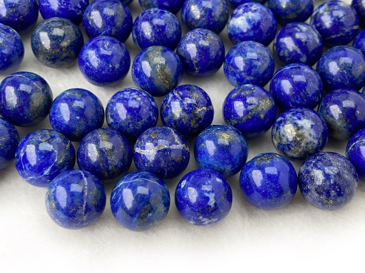 100PCS Natural lapis lazuli stone 10mm undrilled round beads B