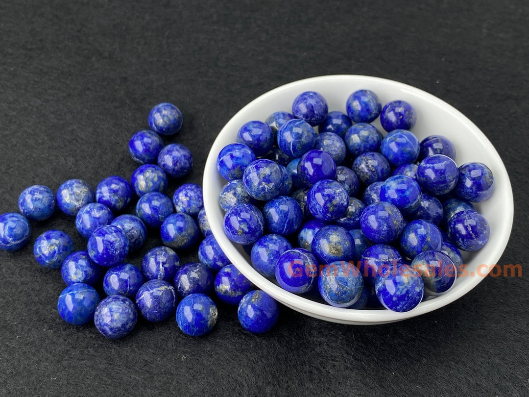 100PCS Natural lapis lazuli stone 10mm undrilled round beads B