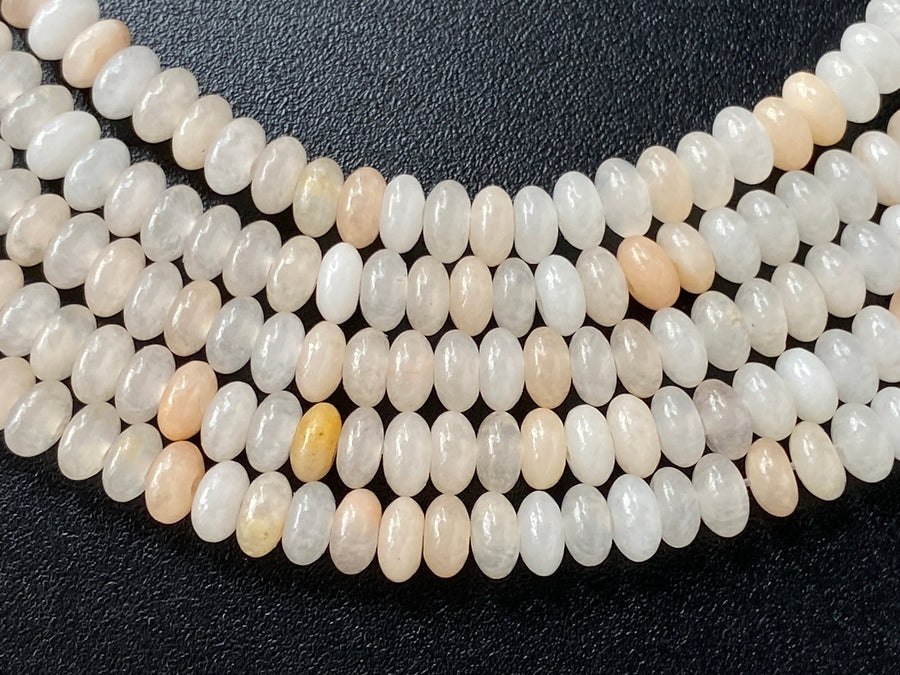 15.5" 2x4mm Natural pink aventurine rondelle beads, roundel beads
