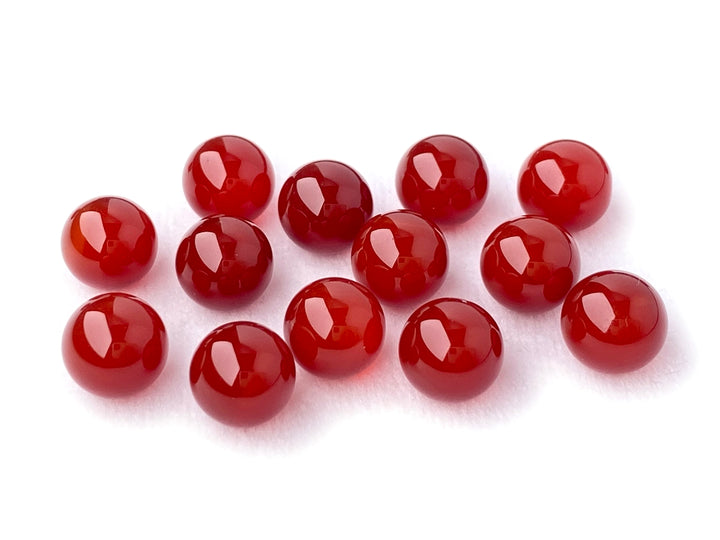 10PCS 10mm red agate undrilled round sphere beads