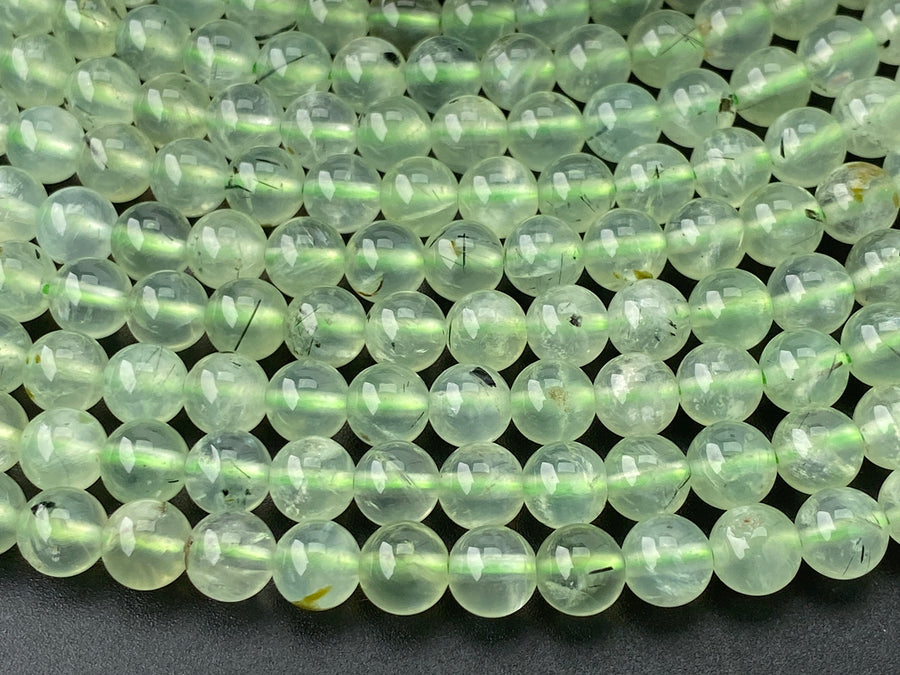 6mm natural prehnite beads for jewelry making