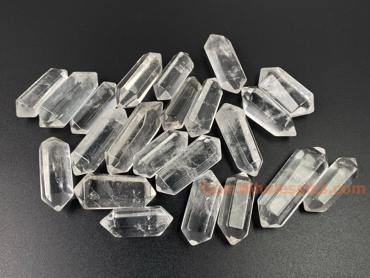 1PCS 28~42mm large Natural rock crystal quartz Stick Wand Undrilled