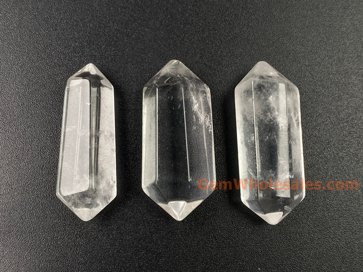 1PCS 28~42mm large Natural rock crystal quartz Stick Wand Undrilled