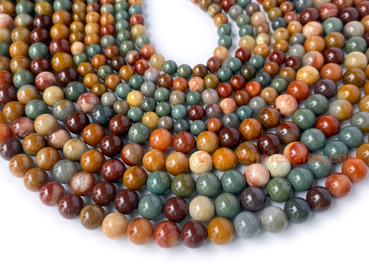 Natural Alashan Agate 6mm/8mm Round beads, 15"