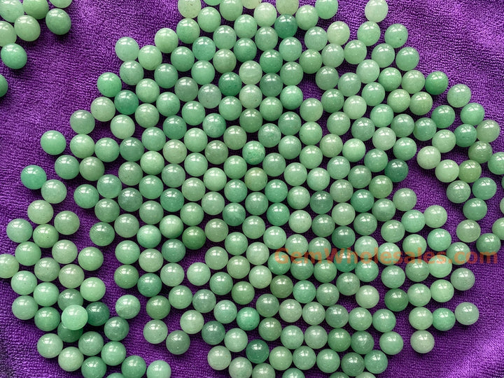 10PCS 10mm natural green aventurine undrilled round single stone beads