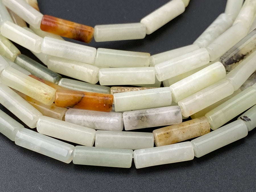 4x13mm jade tube beads for jewelry making