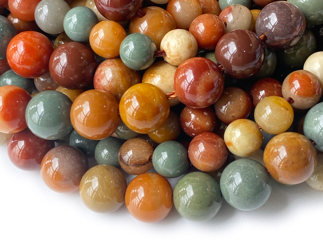 Natural Alashan Agate 6mm/8mm Round beads, 15"