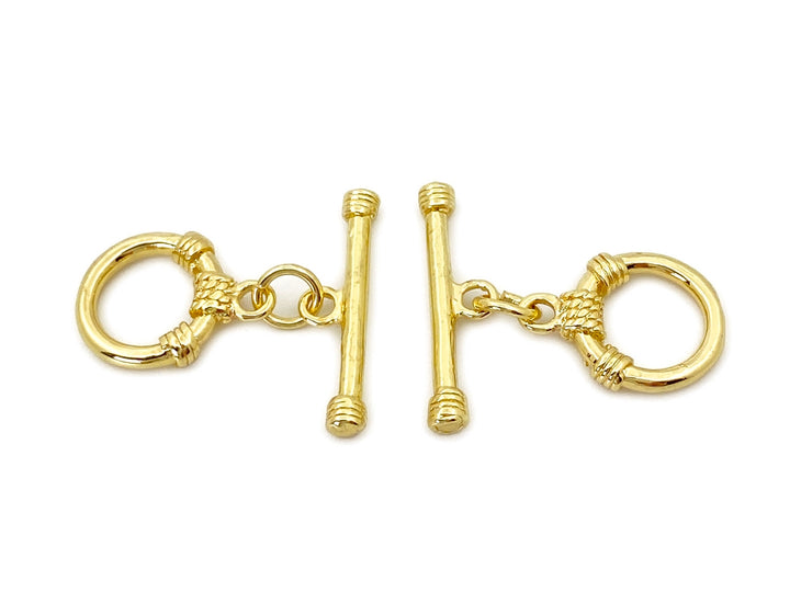 5PCS 11x20mm gold plated brass metal OT Buckle, Toggle Clasp findings