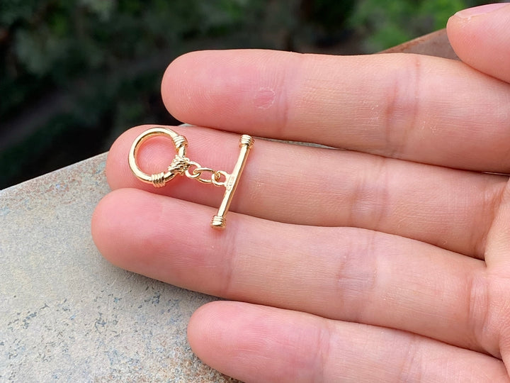 5PCS 11x20mm gold plated brass metal OT Buckle, Toggle Clasp findings
