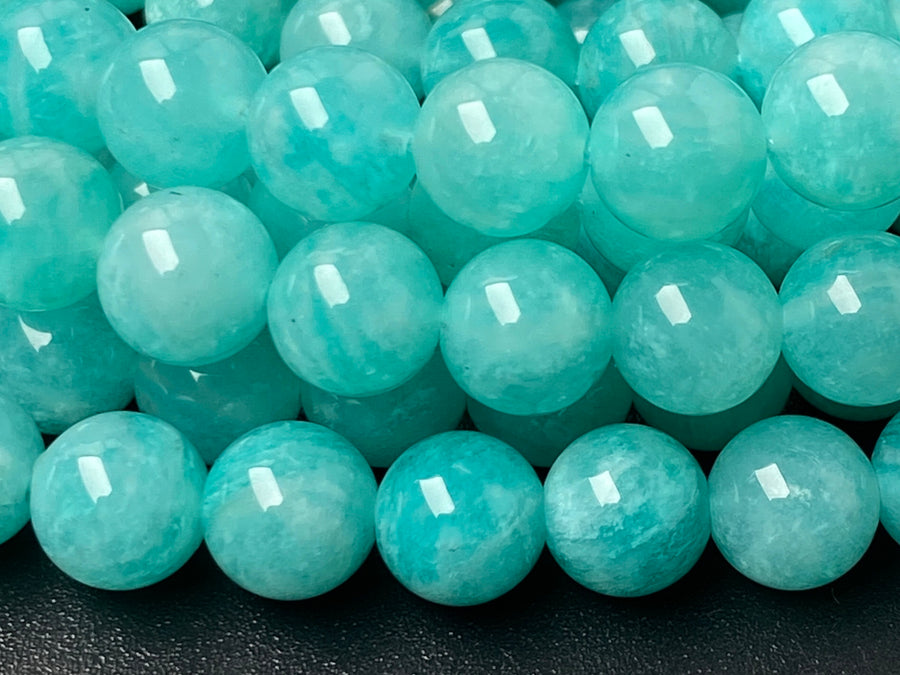 15.5" 8mm AA Natural amazonite stone round jewelry beads Mozambique