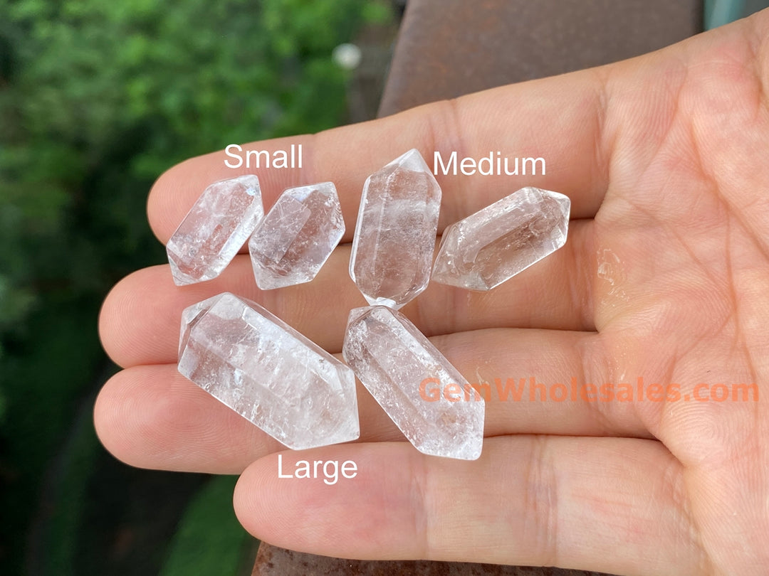 1PC 18~35mm Natural rock crystal quartz Stick Wand pendant Undrilled