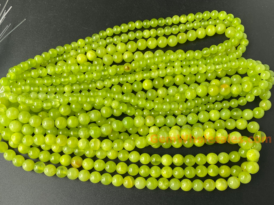 15" 8mm/10mm/12mm mix color green jade Round beads