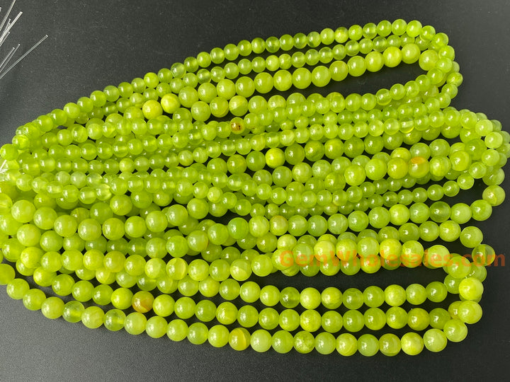 15" 8mm/10mm/12mm mix color green jade Round beads