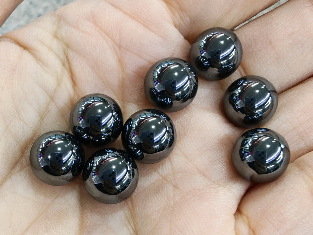 10PCS 10mm Hematite stone undrilled round spheres beads