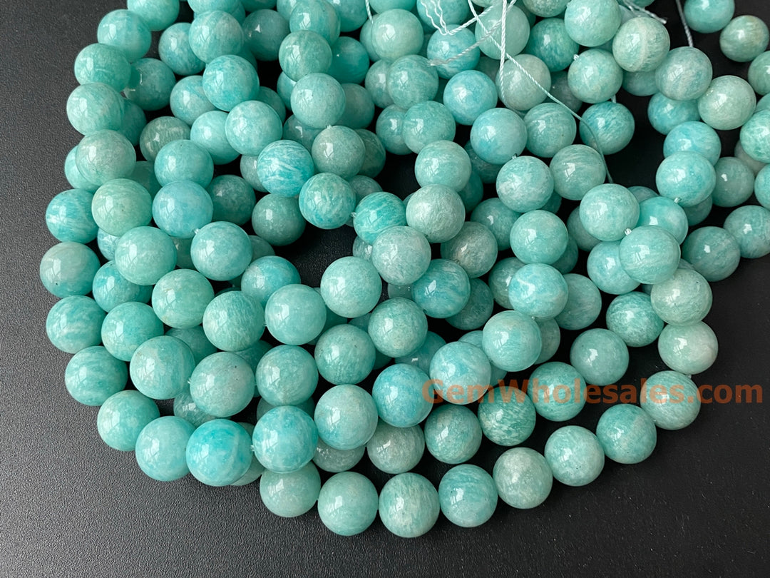 15.5" 10mm A Natural amazonite stone round beads for jewelry making