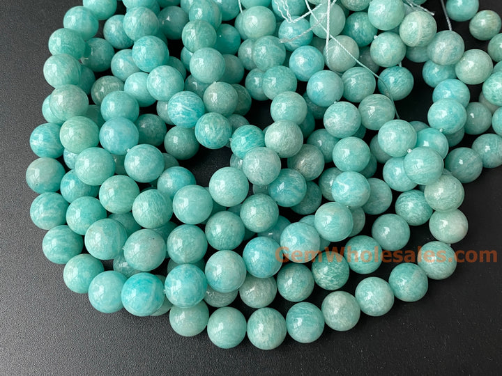 15.5" 10mm A Natural amazonite stone round beads for jewelry making