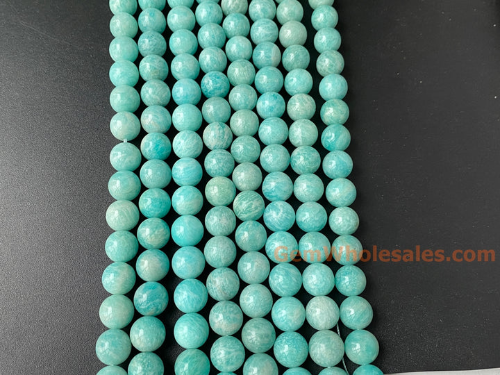 15.5" 10mm A Natural amazonite stone round beads for jewelry making