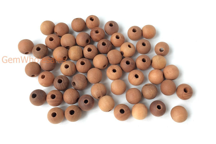 50pcs 6mm Jujube wood round beads brown color Wooden beads