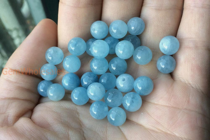 Aquamarine - Round- beads supplier