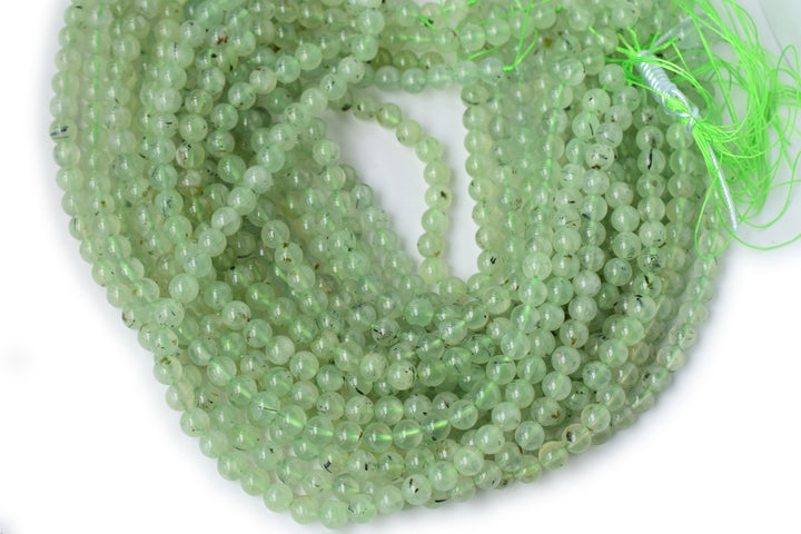 15.5" 8mm Natural prehnite stone Round beads, green gemstone & Semi precious stone beads A