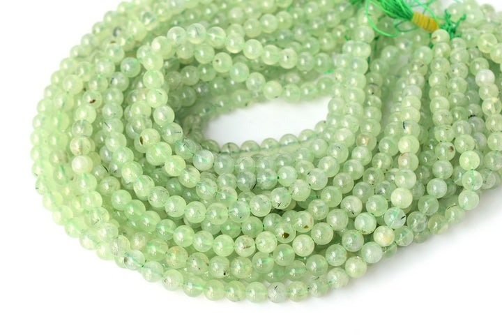 15.5" 8mm Natural prehnite stone Round beads, green gemstone & Semi precious stone beads A