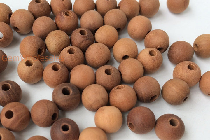 50pcs 6mm Jujube wood round beads brown color Wooden beads