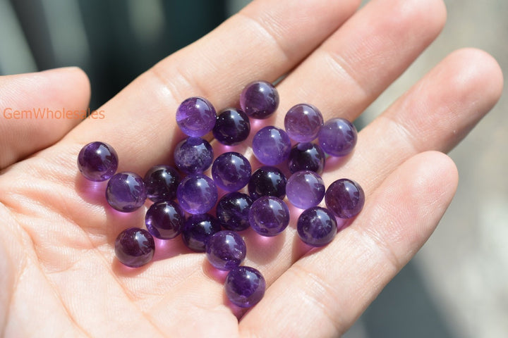Amethyst - Round- beads supplier