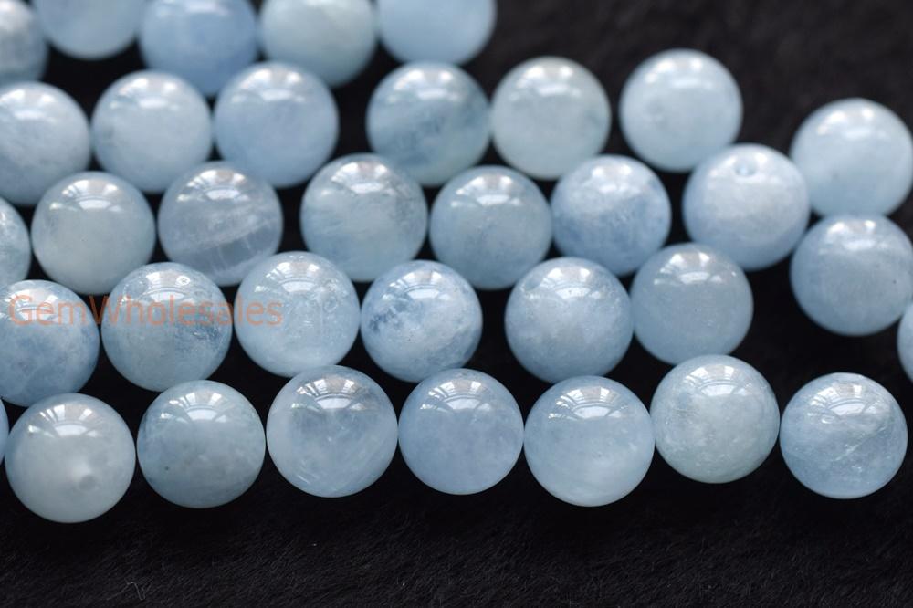 Aquamarine - Round- beads supplier