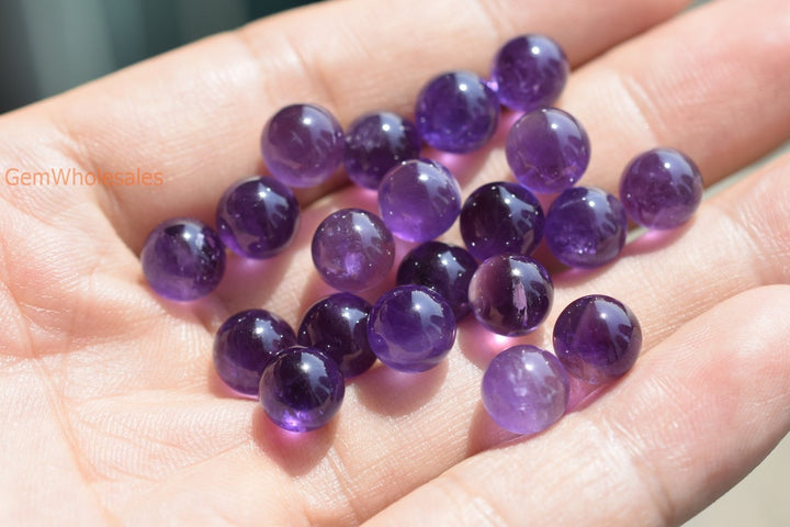 Amethyst - Round- beads supplier