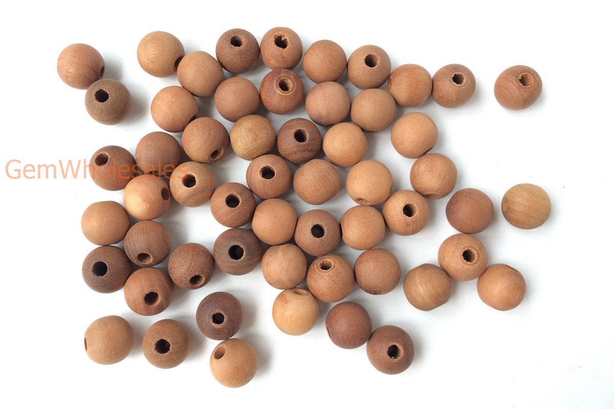 50pcs 6mm Jujube wood round beads brown color Wooden beads