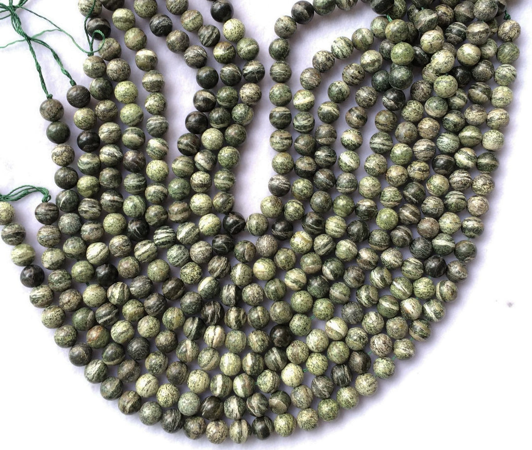 Zebra Jasper - Round- beads supplier