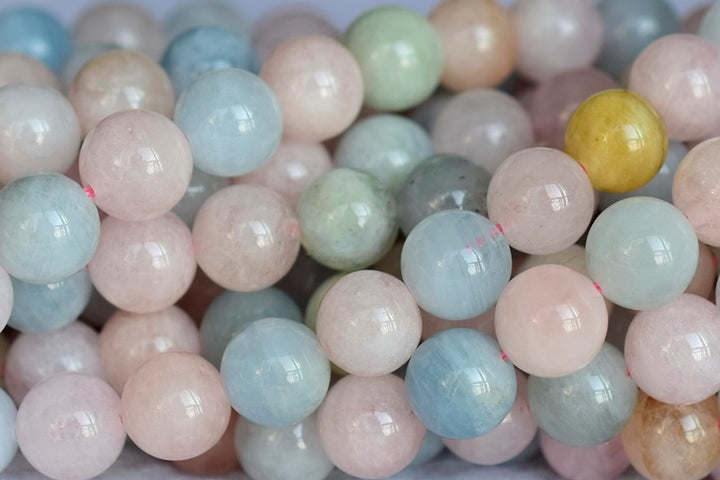 Morganite - Round- beads supplier