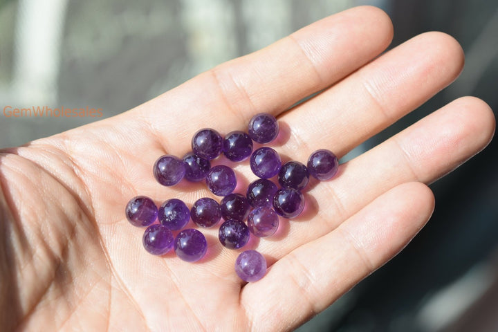 Amethyst - Round- beads supplier