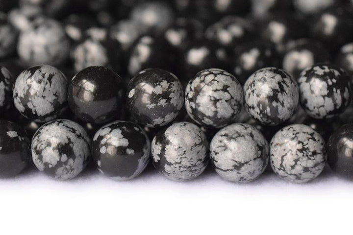 Snowflake Obsidian - Round- beads supplier