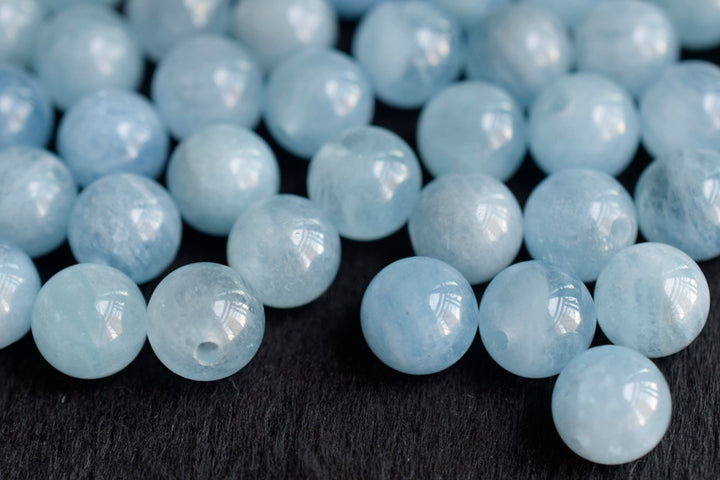 Aquamarine - Round- beads supplier