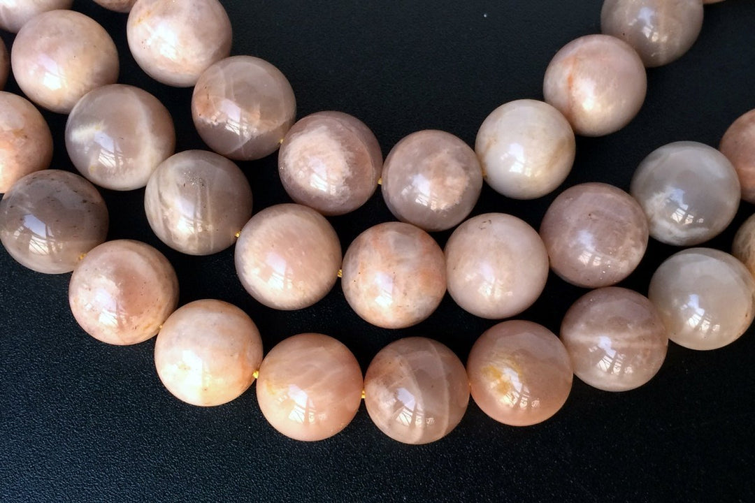 15.5" Natural Sunstone 14mm round jewelry beads supply