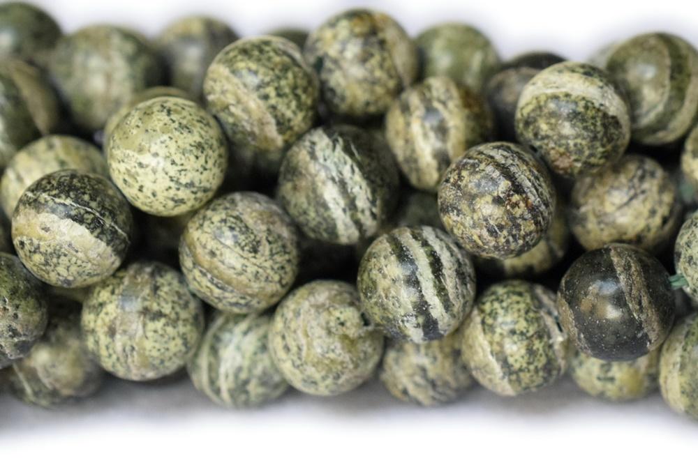 Zebra Jasper - Round- beads supplier