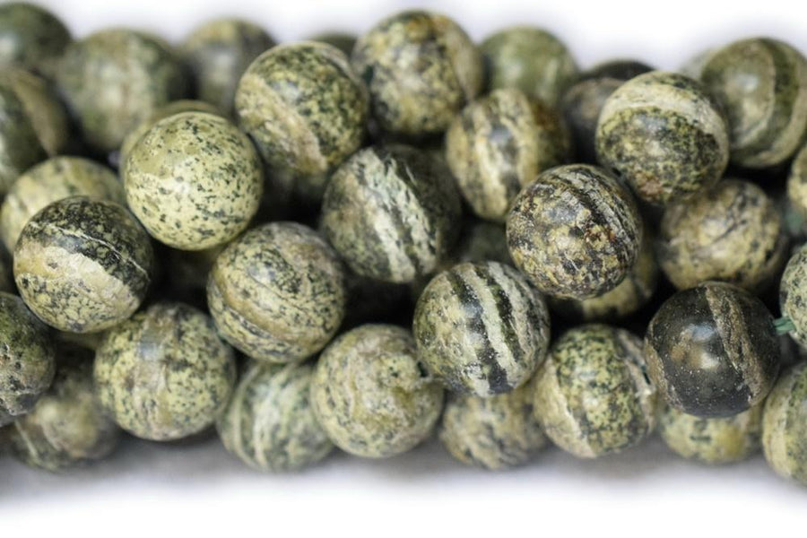 Zebra Jasper - Round- beads supplier