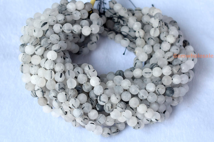Rutilated Quartz - Round- beads supplier
