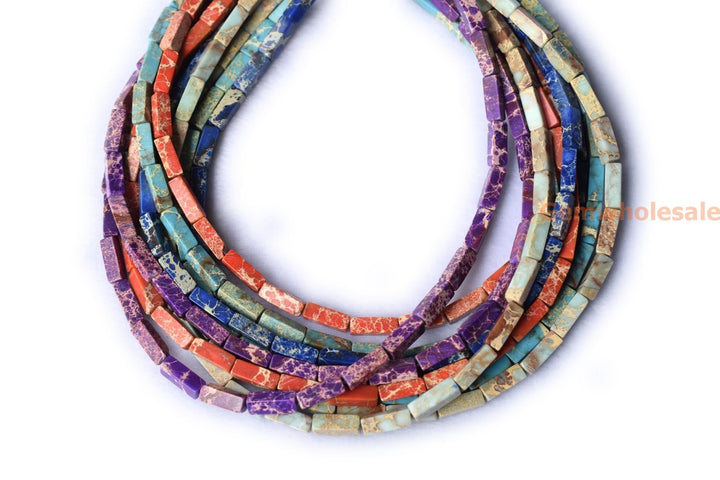 Sediment,impression jasper,emperor jasper,Aqua terra jasper - Tube- beads supplier
