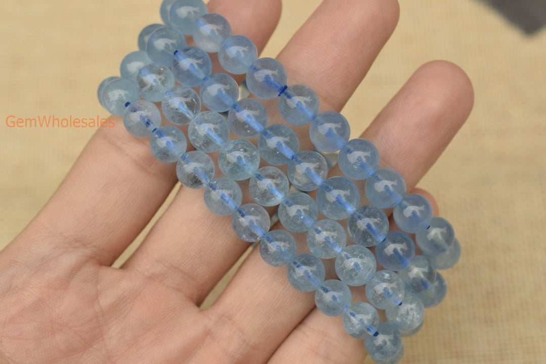 Aquamarine - Round- beads supplier