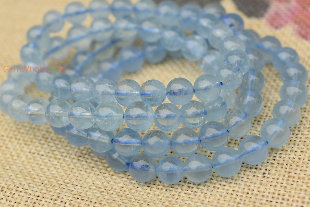 Aquamarine - Round- beads supplier