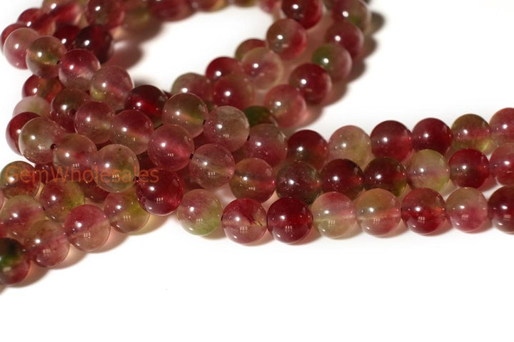 15" 6mm/8mm/10mm/12mm purple green Malaysian jade Round beads gemstone