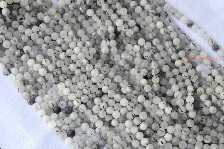 Rutilated Quartz - Round- beads supplier