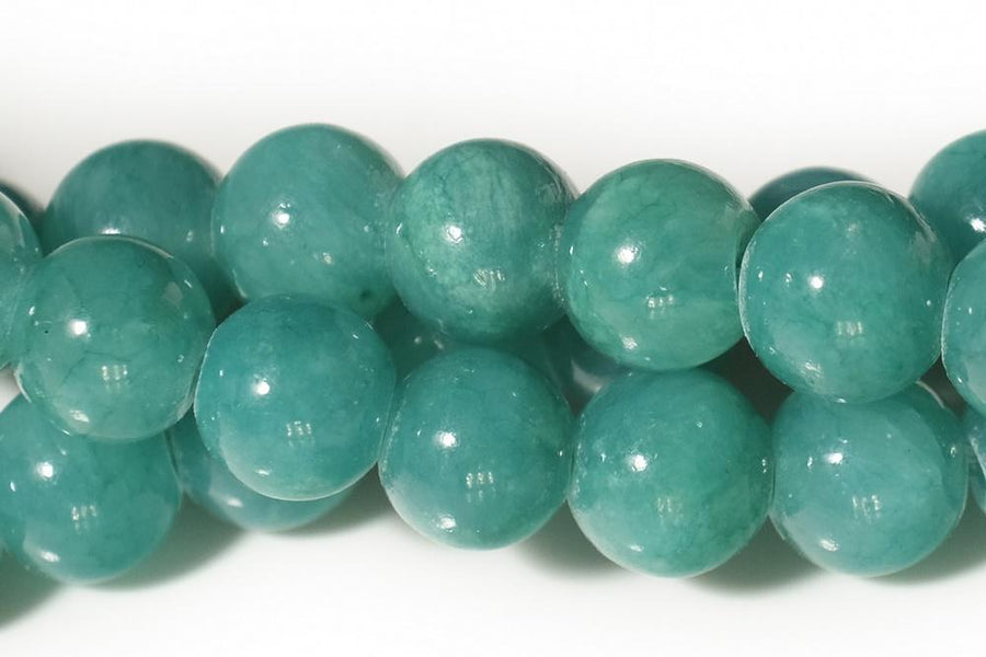 15.5" 6mm/8mm/10mm/12mm green dyed jade Round beads gemstone