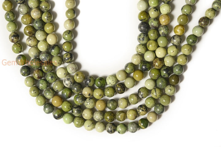 15.5" Chinese Green Opal  6mm/8mm/10mm round beads,green color gemstone