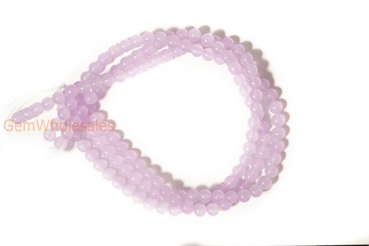 15" 6mm/8mm/10mm/12mm lavender Malaysian jade Round beads gemstone