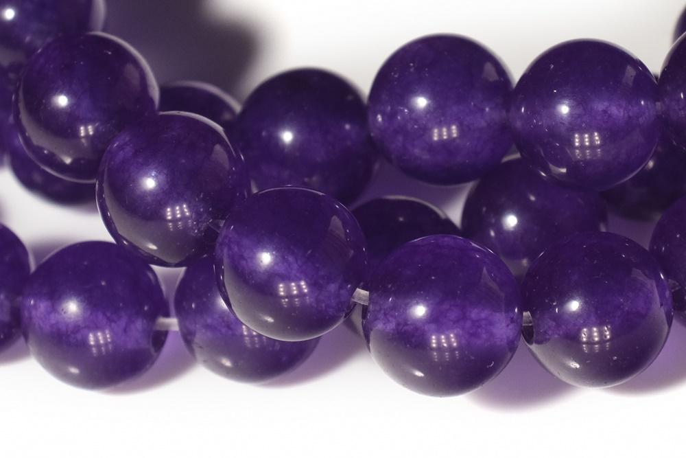 15" 6mm/8mm/10mm/12mm purple Malaysian jade Round beads gemstone