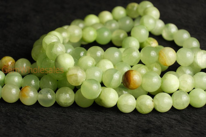 15" 6mm/8mm/10mm/12mm mix color natural green jade Round beads