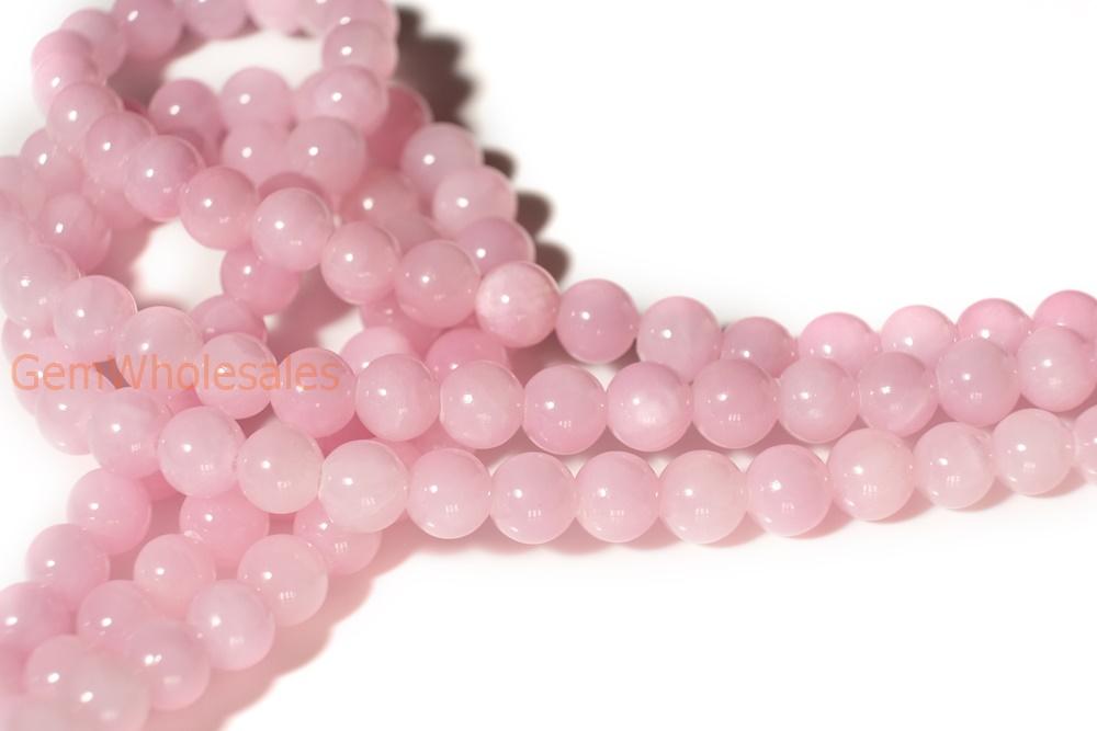 15.5" 6mm/8mm/10mm/12mm pink dyed jade Round beads gemstone